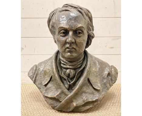 A Bust of the famous artist John Robert Cozens in bronze