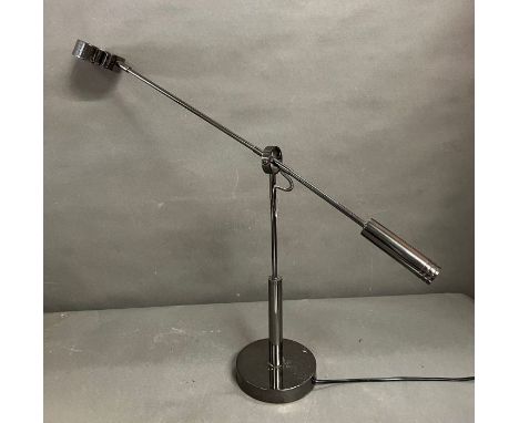 A chrome counter weight desk lamp 