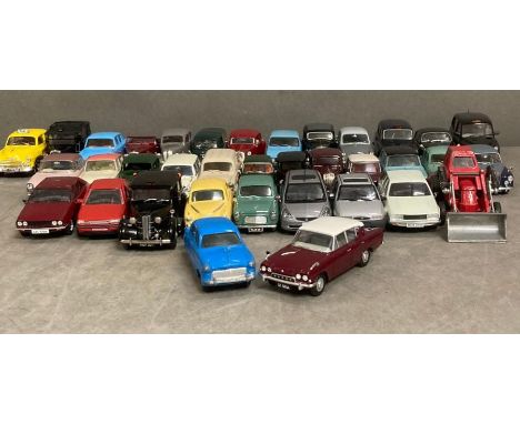 A large selection of Diecast model cars to include Dinky and Corgi 