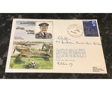 WW2 RAF R Phillips 602 Squadron March 1940 February 1941 Battle of Britain. Signed on an AM Sir Keith Park RAFM HA29 cover 19