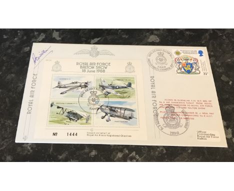 WW2 RAF Wing Commander R C Wilkinson OBE DFM No. 3 Squadron and No. 71 (Eagle) Squadron RAF Battle of Britain. Signed on a RA