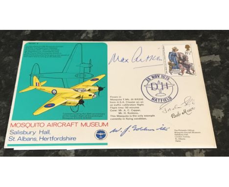RARE WW2 RAF Mosquito multi signed Special Cover No. 2 including RAF Ace Sir John William Maxwell Aitken (1910 1985) 2nd Baro