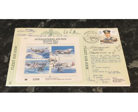 WW2 Luftwaffe RAF multi signed cover including Luftwaffe Fighter Ace Ulrich Steinhilper (1918 2009). He made numerous attempt