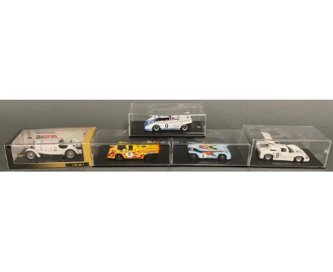 Spark Models - 43SPA1931 Mercedes-Benz SSK, 1/43 scale, perspex display case and cardboard sleeve; S9980 Porsche 917 2nd Kyal