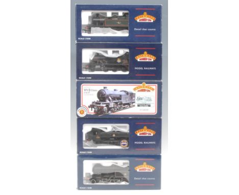 Bachmann Branch-Line Model Railways 32-137 4575 Prairie Tank 5500 Plain Black Early Emblem locomotive, 00 gauge, boxed; 32-12