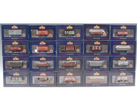 Bachmann Branch-Line Model Railways - twenty wagons/vans comprising 37-131 'Great Mountain Collieries' 8 plank end door wagon