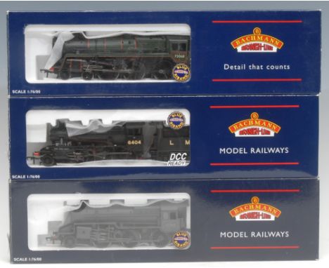 Bachmann Branch-Line Model Railways - 32-827 Ivatt Class 2MT 2-6-0 6404 LMS Black locomotive, 00 gauge, boxed; 32-500 Standar
