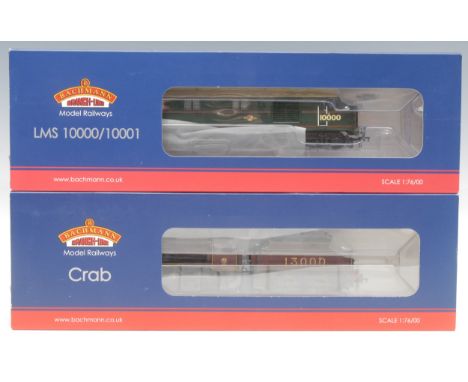 Bachmann Branch-Line Model Railways - 31-995 LMS 10000 BR Green Lined Orange &amp; Black locomotive, 00 gauge, boxed and oute