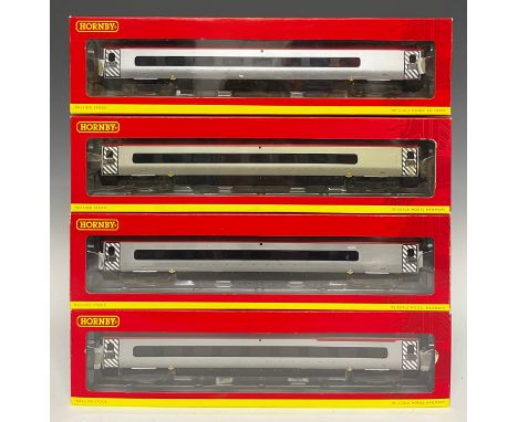 Hornby Model Railways - four Pendolino stock cars/coaches comprising R4273 Pendolino 1st Class Open '69412', 00 gauge, boxed;
