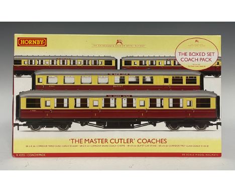 Hornby Model Railways - R4255 'The Master Cutler' Coaches coach pack boxed set, comprising corridor third class coach, corrid