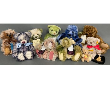 Teddy Bears - Steiff ( Germany) EAR 113413, Honey Teddy, 15cm, knopf with tag in red and yellow, paper labels attached; a min