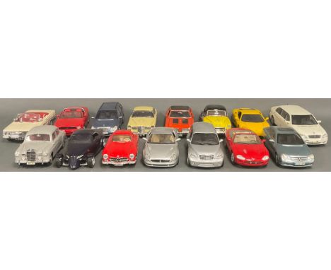 Model Cars - Sun Star, Facel Vega HK 500, 1/18 scale; The Beanstalk Group, Mustang GT, 1/18 scale; Burago, Maserati 3200 GT 1