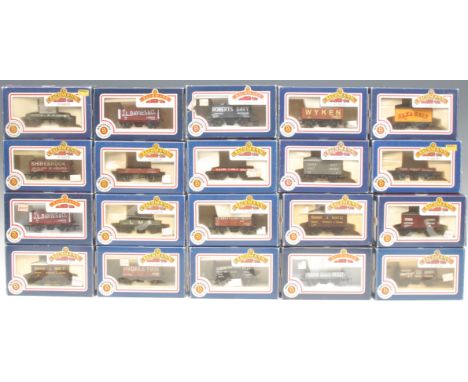 Bachmann Branch-Line Model Railways - twenty wagons comprising 33-400 H. Lees &amp; Sons 1 plank wagon; 33-176 Saxa Salt 10 t