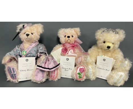 A Hermann-Spielwaren (Germany) Geisha Bear, Cherry Blossom, made exclusively for Compton &amp; Woodhouse, limited edition 033