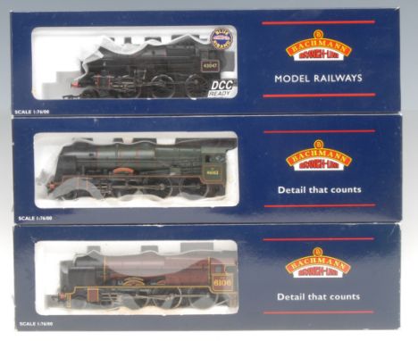 Bachmann Branch-Line Model Railways - 31-227 Rebuilt Scot 46162 'Queens Westminster Rifleman' BR Green L/Crest locomotive, 00