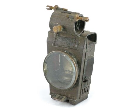 An 1882 Lucas &amp; Son 'King of the Road' Hub Lamp An oil-powered third model transitional lamp that, given its features, mu