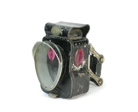 A c1889 Salsbury &amp; Son 'Invincible' Safety Bicycle Lamp Based on their 1887 patent, this highly original lamp is complete