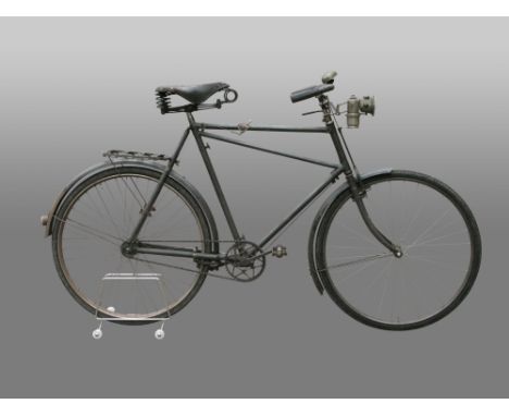 A c1910 B.S.A. Fittings Gentleman's Bicycle The braced frame measures 25-inches and remains in largely original condition, fe