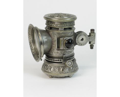 A Bridport Brass Co. 'Search Light' Kerosene Burning Lamp An 1897 third model lamp which was offered between 1897 and 1914, t
