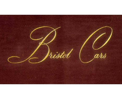 Bristol 103, A Prestige Brochure. A large landscape-style brochure, 6pp and grey-coloured end-papers, page three with a page 