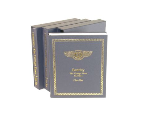 Bentley The Vintage Years  by Claire Hay. A 3rd ed, published by Number One Press in 2015, 1503pp, a three-volume limited edi