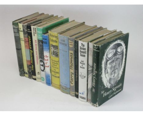 Competition Motor Racing &amp; Biographies A good selection of octavo hardback volumes in their DJs, mostly sound copies, and