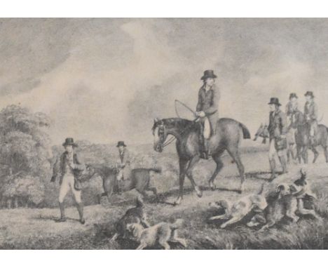 After William Samuel Howitt (British c.1765-1822) a set of four engravings 'Partridge Hawking', 'Pheasant Hawking', 'Heron Ha