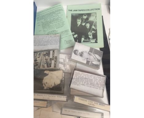 The Jam cassette collection. From Den Davis, endorsed by Paul Weller, approx 200 plus the original tape recorder and brochure