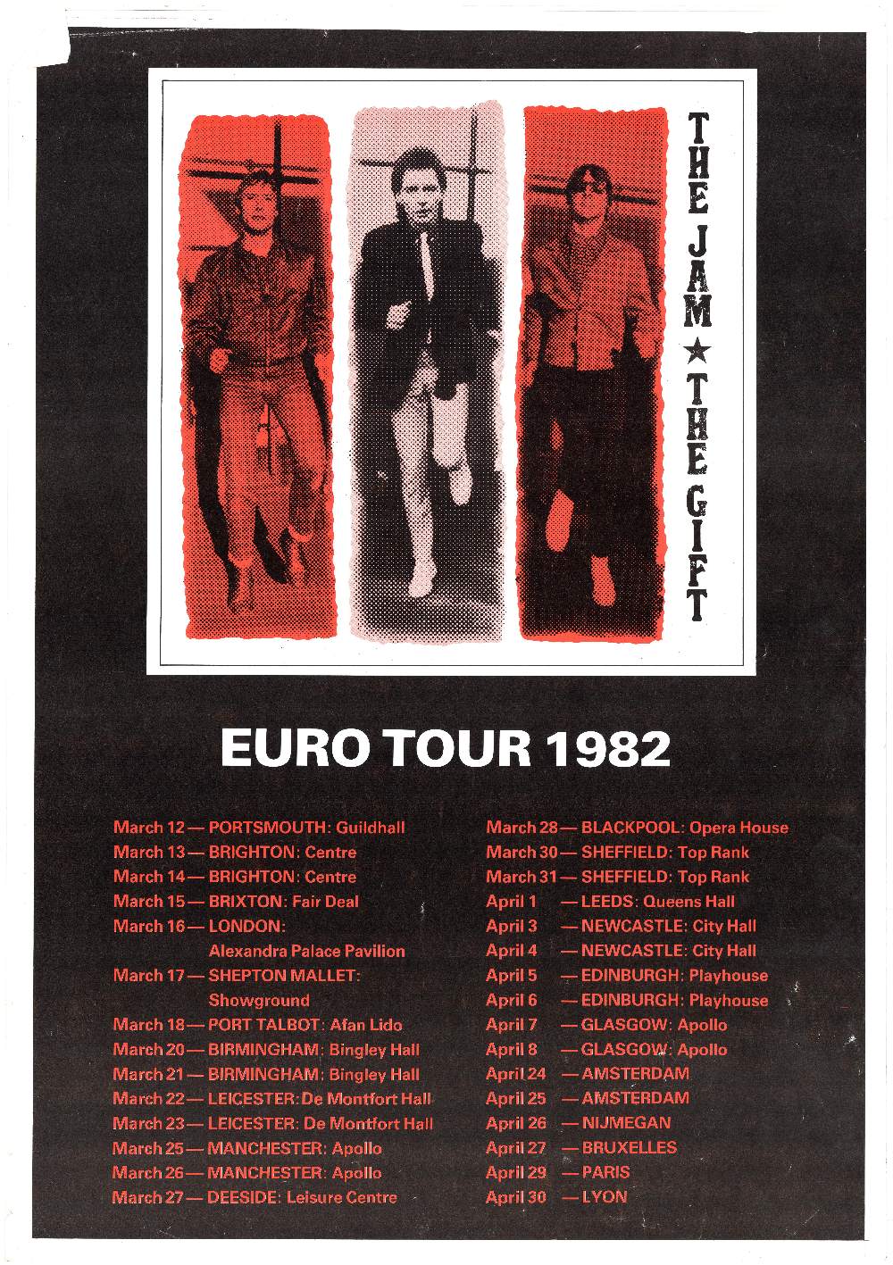 the jam tour dates 1982