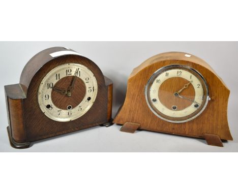 Two Vintage Westminster Chime Mantle Clocks for Some Restoration 