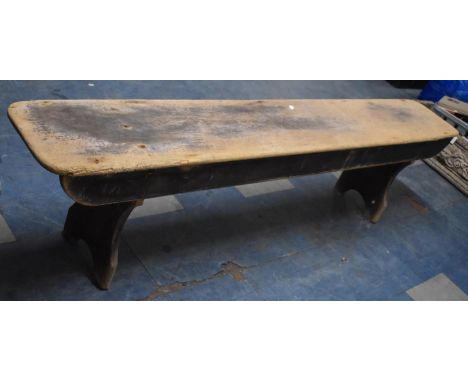 A Vintage School Bench, 82cm Long 
