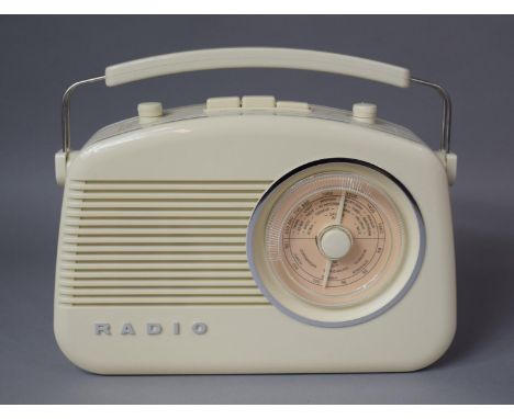 A Modern Kuning Vintage Style Radio 