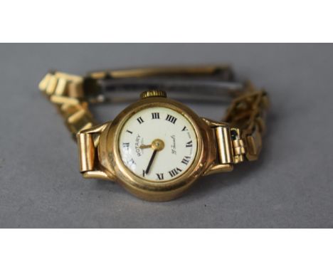 A Ladies Rotary Dress Watch with Gold Case 