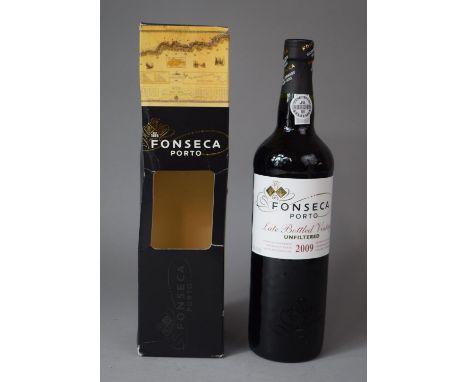 A Single Bottle of Fonseca Unfiltered 2009 Vintage Port in Cardboard Carton 