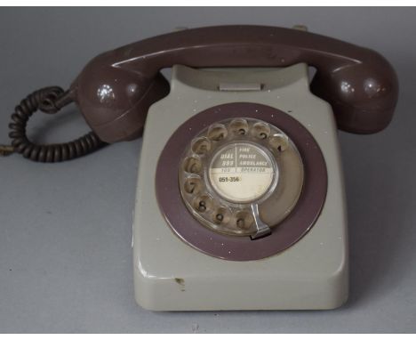 A Vintage Grey Two Tone Telephone 