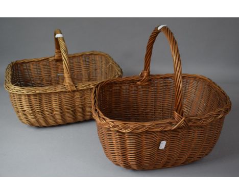 Two Vintage Wicker Shopping Baskets 