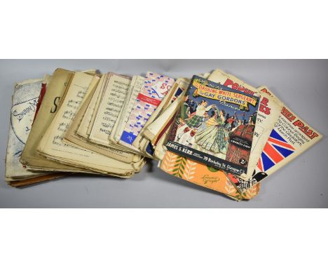 A Collection of Various Vintage Sheet Music 