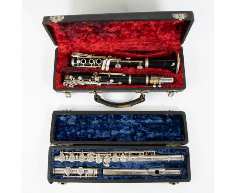 Lot Clarinet and fluteA. Gerday et Fils Mons + A. Gerday Mons