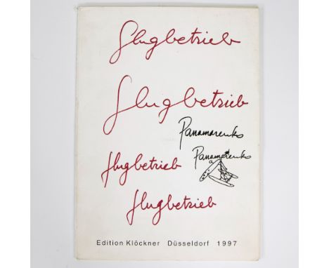 PANAMARENKO (1940-2019)Flugbetrieg (folder from 1997), offset lithograph numbered 60/90, hand-signed in red + 6 additional co