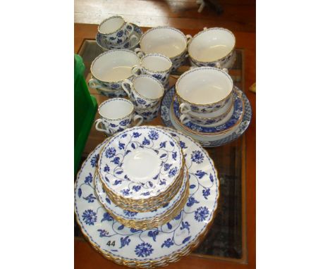 Quantity of Spode "Blue Colonel" dinner & coffee ware etc