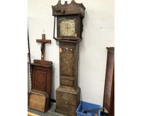 A GEORGIAN LONG CASED CLOCK BY DRURY BANBURY 