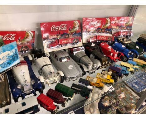 A COLLECTION OF TOY CARS AND VANS BY BURAGO, CORGI, LLEDO AND OTHERS