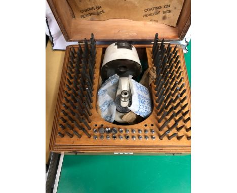 A STAR SWISS BOXED SET OF WATCHMAKERS TOOLS, IN ORIGINAL CASE, TOGETHER WITH VARIOUS WATCH GLASSES, PINIONS, ETC.