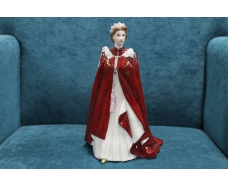 A ROYAL WORCESTER FIGURINE 'IN CELEBRATION OF THE QUEENS 80TH BIRTHDAY 2006'