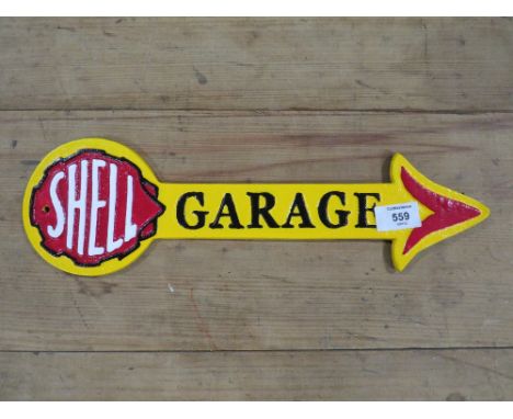 ***A SHELL ARROW GARAGE SIGN**