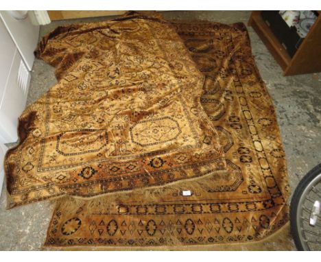 A PAIR OF VINTAGE SILK RUGS 180 X 130 CM (2)