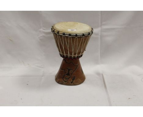 A TRADITIONAL AFRICAN BONGO DRUM