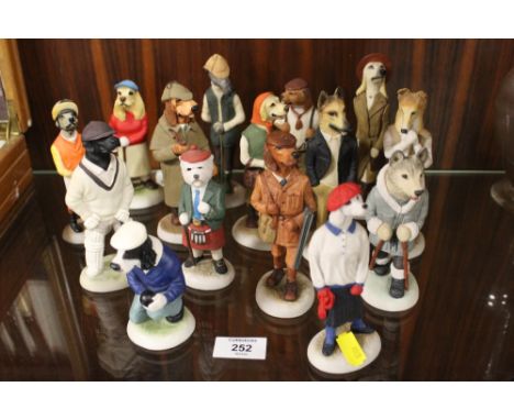 A COLLECTION OF FIFTEEN ROBERT HARROP COUNTRY COMPANIONS DOG FIGURES