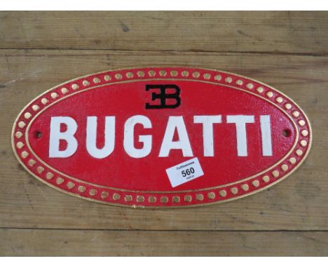 ***A BUGATTI PLAQUE**