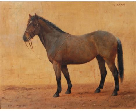 FRANCES MABEL HOLLAMS (1877 - 1963) 'Queenie', signed, titled and dated '52, oil on panel, 40cm x 50cm